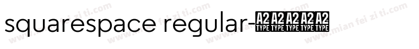 squarespace regular字体转换